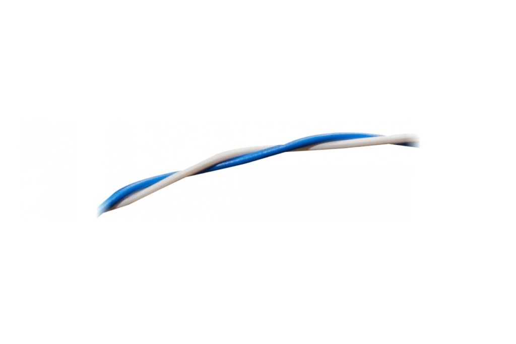 Loxone Doorverbindingsdraad blauw/wit per 100m
