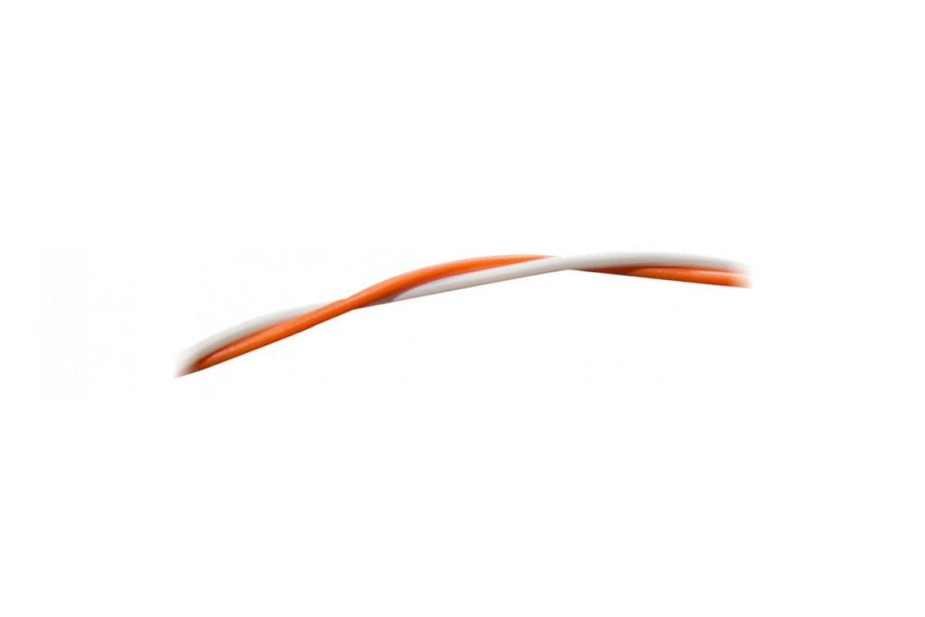 Loxone Doorverbindingsdraad oranje/wit per meter