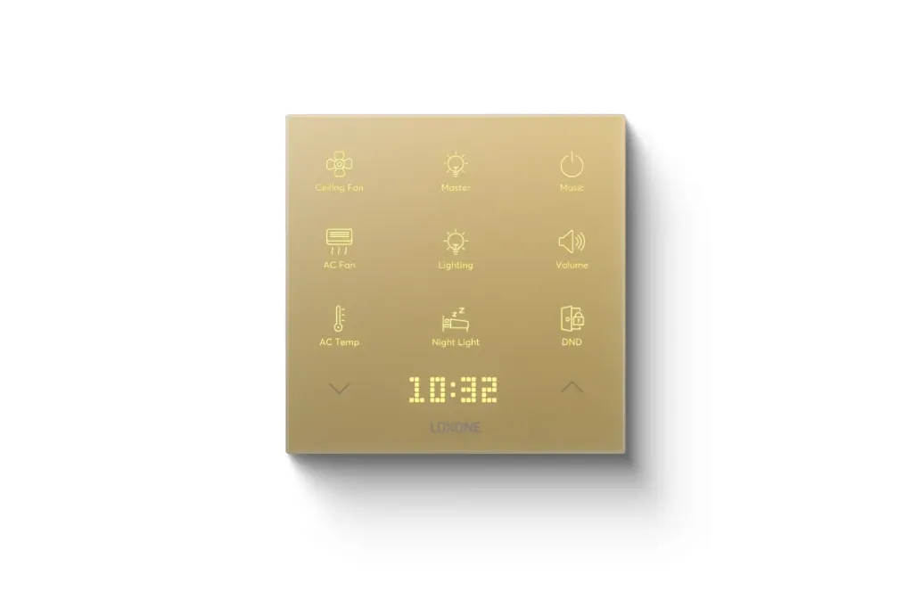 [100881] Loxone Touch Pure Flex 24V CO₂ Air goud